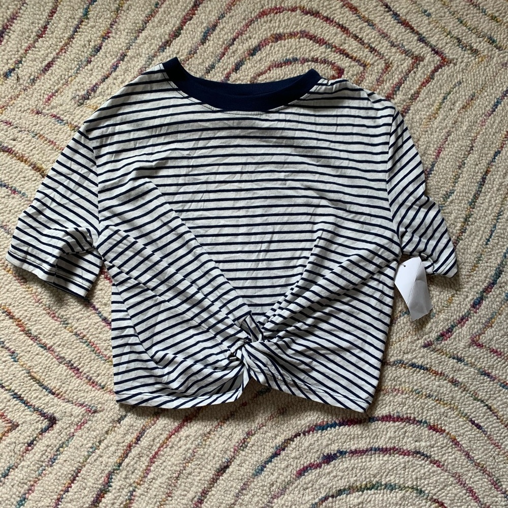 Cropped Top shop striped t